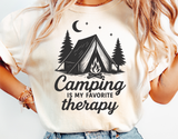 Camping Is My Favorite Therapy | PNG Sublimation File