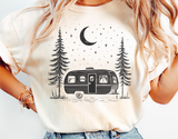 Retro Camper Scene Camping | PNG Sublimation File