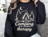 Camping Is My Favorite Therapy | PNG Sublimation File