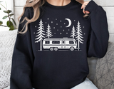 Retro Camper Scene Camping | PNG Sublimation File