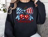 America Coquette Bow and Cherries | Fourth of July | PNG Sublimation File