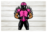 Breast Cancer Awareness Football | SVG Cut File