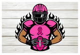 Breast Cancer Awareness Football | SVG Cut File