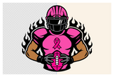 Breast Cancer Awareness Football | SVG Cut File