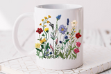 Faux Embroidery Wildflower Pocket | PNG Sublimation File
