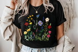Faux Embroidery Wildflower Pocket | PNG Sublimation File