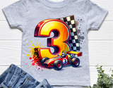 Race Car Third Birthday | PNG Print File