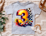 Race Car Third Birthday | PNG Print File