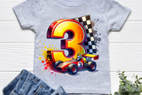 Race Car Third Birthday | PNG Print File