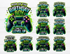 Family of the Gamer Birthday Boy png Bundle