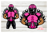Breast Cancer Awareness Football | SVG Cut File
