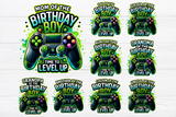 Family of the Gamer Birthday Boy png Bundle