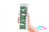 Glitter Sport Alphabet png Green White and Black