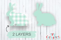 Buffalo Plaid Bunny | Easter Cut File