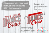 Dance Crew | Dance Template 0011 | SVG Cut File