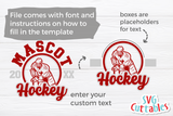 Hockey Template 0011 | SVG Cut File