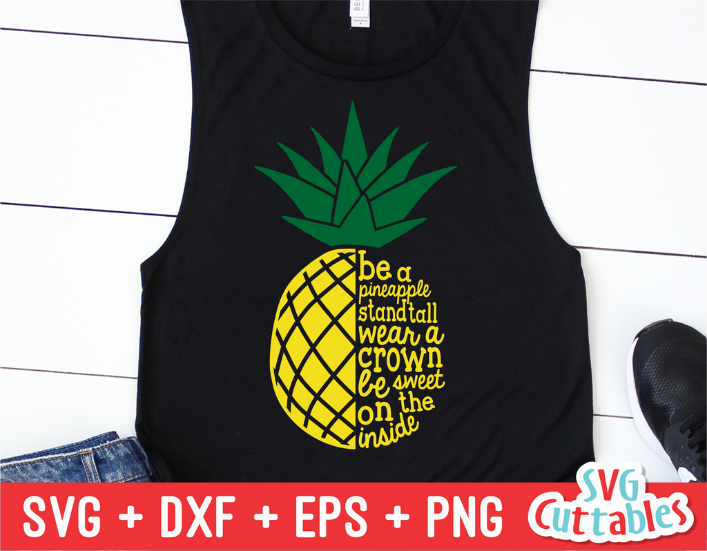 Be A Pineapple Quote | Summer | SVG Cut File