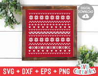 Christmas Sweater Pattern | Cut File