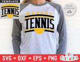 Tennis Template 0011 | SVG Cut File
