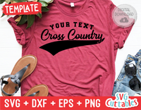 Cross Country Template 0012 | SVG Cut File