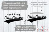 Cross Country Template 0012 | SVG Cut File