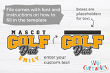Golf Template 0012 | SVG Cut File