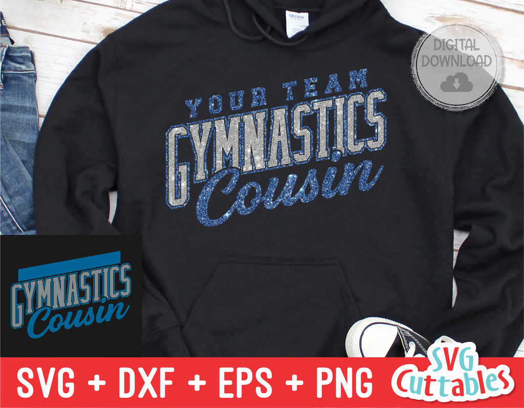 Gymnastics Cousin | Template 0012 | SVG Cut File