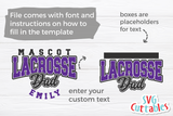 Lacrosse Template 0012 | SVG Cut File
