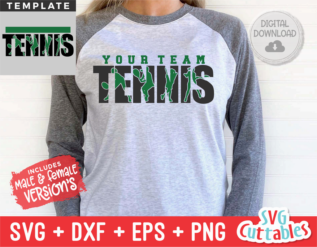 Tennis Template 0012 | SVG Cut File