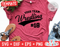 Wrestling Template 0012 | SVG Cut File
