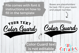 Color Guard Template 0013 | SVG Cut File