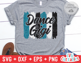 Dance Gigi Brush Strokes | SVG Cut File
