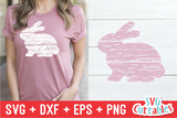 Distressed Easter Bunny SVG Cut File