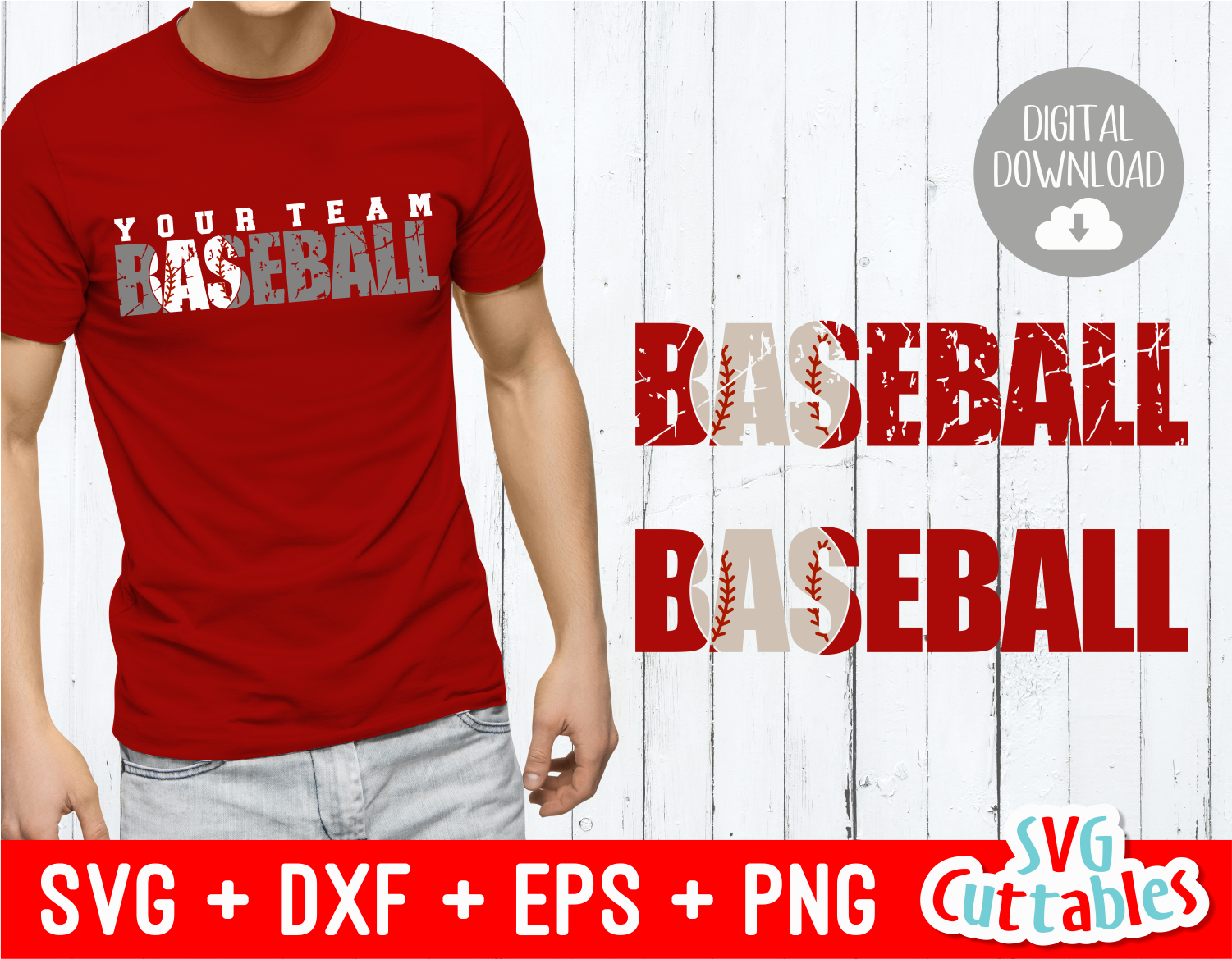 Baseball SVG, Grunge Baseball