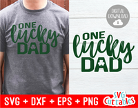 One Lucky Dad | St. Patrick's Day Cut File