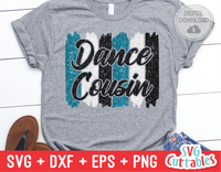 Dance Cousin Brush Strokes | SVG Cut File