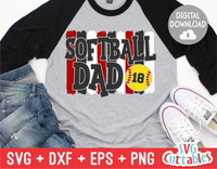Softball Dad  | SVG Cut File