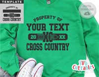 Cross Country Template 0015 | SVG Cut File