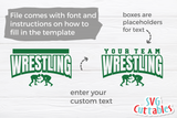 Wrestling Template 0015 | SVG Cut File