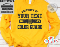 Color Guard Template 0016 | SVG Cut File