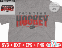 Hockey Template 0016 | SVG Cut File