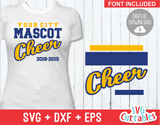 Cheer svg Template 0016, svg cut file