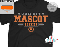 Soccer Template 0016 | SVG Cut File