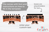 Wrestling Template 0016 | SVG Cut File