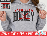 Hockey Template 0017 | SVG Cut File