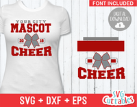 Cheer svg Template 0017, svg cut file