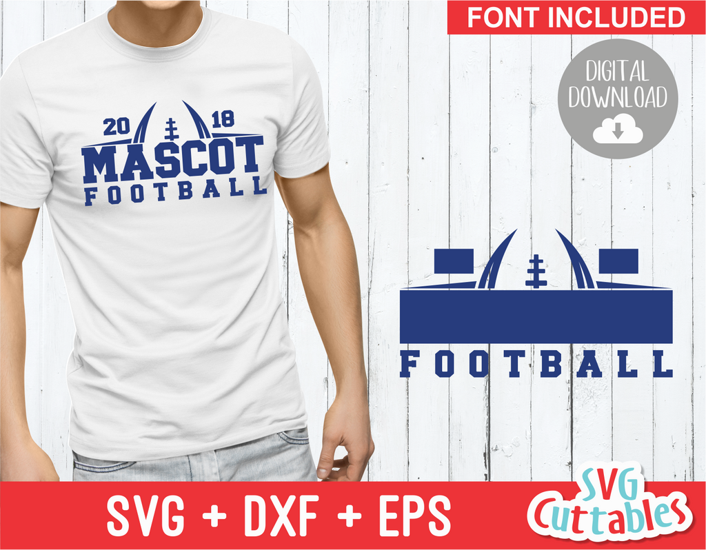 Football Template 0017 | SVG Cut File