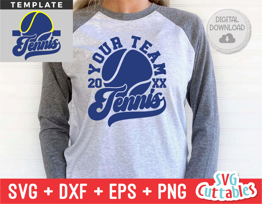 Tennis Template 0017 | SVG Cut File