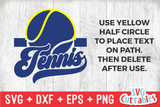Tennis Template 0017 | SVG Cut File