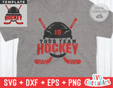 Hockey Template 0018 | SVG Cut File